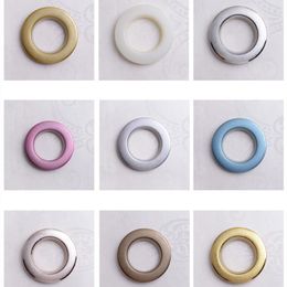 Dishes 20/40/80pcs/ Lot High Quality Home Decoration Curtain Accessories Nine Colours Plastic Rings Eyelets for Curtains Grommet Top