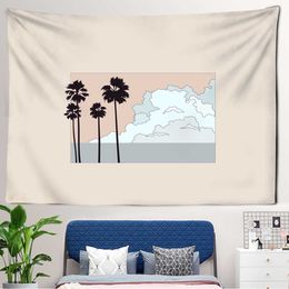 Tapestries Dome Cameras Landscape Tapestry Mountain Wall Hanging Room Bedspread Beach Mat Tapestries Home Decoration