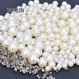 Accessories 500/1000sets Diy Clothing Accessories Pearl Cap Tubular Leather Rivets Craft Repair No Hole Pearl Pearl Knitting Lace Hat Hair