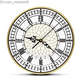 Wall Clocks Big Ben Clock Contemporary Modern Wall Clock Retro Silent Non Ticking Wall Watch English Home Decor Great Britain London Gift LJ201208 Z230706