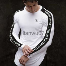 Men's T-Shirts Men Running Sport Shirts Gym Fitness Muscle Comfortable Long sleeve t shirt Male Jogging Training Tee Tops Sportswear Clothing J230705