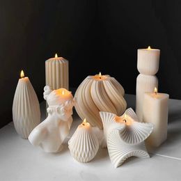 Curtains Pillar Swirl Candle Molds Wave Twirl Taper Spiral Silicone Mould Geometric Abstract Decorative Wavy Soy Wax Mold Acrylic Mold