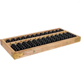 Storage Bags Children's Abacus Kids Wooden Plastic Playes Solid 13 Column Arithmetic Pupils Children Toys