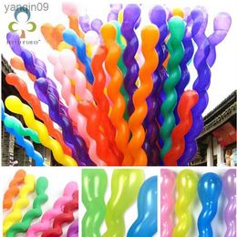 50Pcs/bag Giant Balloons Rubber Helium Spiral Latex Balloons Wedding Birthday Party Decoration long Ballons L230626