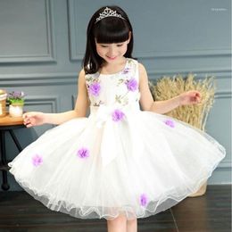 Girl Dresses Summer Girls Party Dress For Poshoot Child Kids Princess Flower Korean Version Student Dance 2 To 12 Years Old