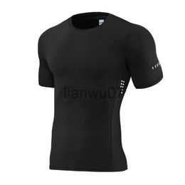 Men's T-Shirts Men Sports Tshirts Prints Training Tight Bodybuilding Shirts Quick Dry Running Gym Short Sleeve Thin Jogger Workout Shirts J230705