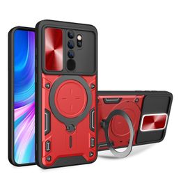 New Design Phone Cases For Huawei Honor X8a X7a 4G Nova Y60 Y70 Plus With 360 Degree Rotation Ring Holder Kickstand Slide Lens Protection Shockproof Phone Cover