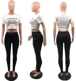 new designer Women's Tracksuits T-shirt pants 2 Piece Set sports Suit Luxury brand Casual Suit Y71329A Women's clothing