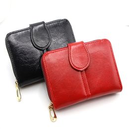 Women's Leather Wallet for Credit Card Female Coin Purse Fashion Clutch Bag Zipper Small Wallet Women Wallets Cartera Mujer