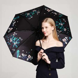 Umbrellas Art Style for Girls College Beautiful Pure Colour in Water Small Portable Umbrella for Shelter From Wind