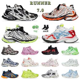 new track Runner 7.0 hike Shoe Paris Transmit fashion Trainers Black White Pink yellow blue red Trend designer light Jogging 7s sports outdoor Sneakers Womens Mens