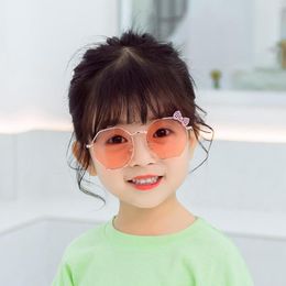 Sunglasses Frames Bow Fashion Men's And Women's Metal B010 Polygonal Children's Glasses