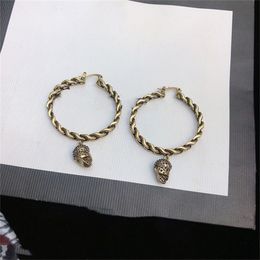Designer GGity Earring Retro Stud Charm Women Luxury G Logo Hoop Jewellery Earrings Woman 70s Party Crystal Charms lkl