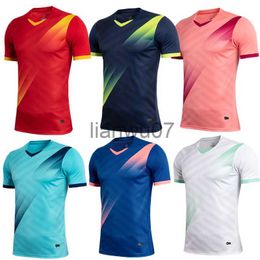 Men's T-Shirts men red short sleeve sports tshirt with round collar adult blue running shirt kids sport jerseys Customised name J230705