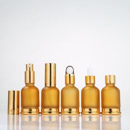 30ml Glass Essential Oil Bottles Vial Cosmetic Serum Packaging Lotion Pump Atomizer Spray Bottle Dropper Bottle Fast Shipping F2550 Mpsxs