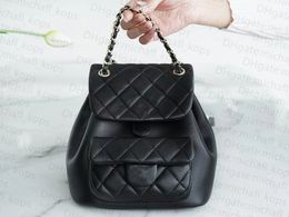 10A 1:1 Mirror Quality Top Class Duma Chain Mochila Leather Sheepskin Rhombic Bag Women Classic Flip Bag Designer Luxo Oblique Straddle Straddle Shoulder Bag