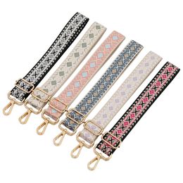 New Style Bag Strap Adjustable Bag Part Accessories For Handbags Leather Belt Wide 3.8*135cm Rainbow Shoulder Strap Replacement