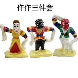 Decorative Objects Figurines resin figure mental psychological sand table game box court therapy mask man wizard 230704