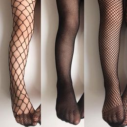 Meias infantis verão meninas moda malha meias bebê arrastão preto branco meia-calça para crianças collants material com 230704