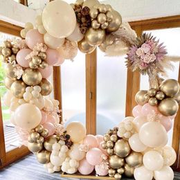 Party Decoration Apricot Balloon Garland Arch Kit Wedding Birthday Kids Confetti Latex Baby Shower Gender Reveal Decor