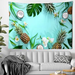 Tapestries Hainan Tropical Fruit Tapestry Wall Hanging Hippie Fresh Room Dormitory Home Decor