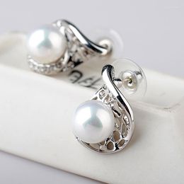 Stud Earrings ER-00386 Luxury Designer Jewellery Allergy-free Fashion Pearl Bride And Bridesmaid Gift Modern Women Earings