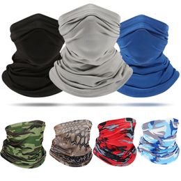 Cycling Caps Masks UV Protection Scarf Ice Silk Face Cover mask Neck Tube Quick drying Outdoor Fishing Magic Motorcycle Breathable Mask 230704