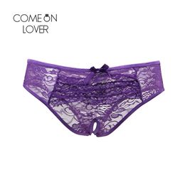 Comeonlover Erotic Underwear Crotchless Culotte Dentelle Sex Women Lace Brief Panty Plus Size Multi Colours Women Panties PL50082937