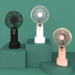 New Digital Display Usb Handheld Fan Portable Outdoor Rechargeable Desktop Small Fan Suitable For When Gifts