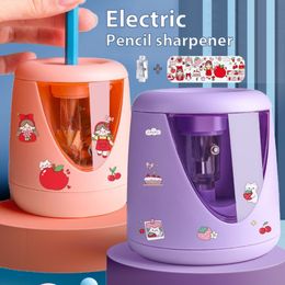 Pencil Sharpeners Automatic Electric Pencil Sharpener Multi-function Heavy Duty Usb Mechanical School Primary Students Children Stationery Gift 230704