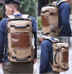 Backpack Stylish Travel Large Capacity Male Luggage Shoulder Bag Computer Backpacking Men Functional Versatile Bags