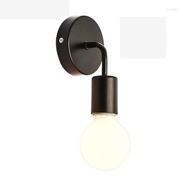 Wall Lamp Indoor Lighting LED Modern Wooden Bedroom Bracket Light Household Living Room Bathroom NO Bulb For Home Decor