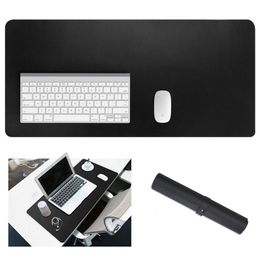 Rests Desk Pad Portable Doubleside Pu Leather Usable Mouse Pad Large Gaming Mousepad Waterproof Grand Mat Gamer Muismat 80x40 100x50