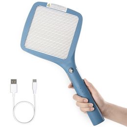 Other Home Garden Mafiti Electric Fly Swatter Rechargeable Mosquito Zapper Bug Racket Killer Indoor Outdoor Light Camping Accessories 230704