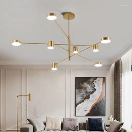 Pendant Lamps Modern Led Crystal Chandelier Ceiling Decorative Items For Home E27 Light Dining Room Luxury Designer