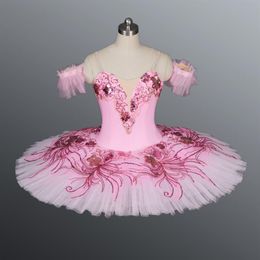 Professional Tutu Ballet Adult Pink Women Nutcracker Marzipan Platter Pancake Ballet Tutu Dress blue Ballet Stage Costume for wome287f