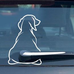 Car Stickers Funny Dog Moving Tail Car Sticker Window Wiper Decals Dog Sticker Car Rear Sticker Wiper Tail Decals Windshield Interesting x0705