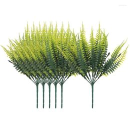 Decorative Flowers Artificial Ferns Plants Fern Uv Resistant Greenery For Yard Garden House Indoor Decor Faux Outdoor