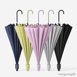 Umbrellas Colours Fashionable Big Long Hand Umbrella for Women Creative Long Handle Umbrella with Case Cover Automatic Open R230705