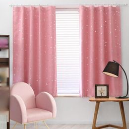 Curtain Backing Liner Pink Kids Boy Girls Window Curtains Room Thermal Insulated For Bedroom Home Decor