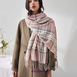 Top Original Bur Home Winter scarves online shop Fashionable and Classic Plaid Imitation Cashmere Long Scarf Feminine Style Extended Tassel Shawl Autumn Warm Neck