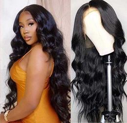 Body Wave Lace Front Wig For Women Glueless Long Wavy Synthetic Lace Frontal Wig Pre Plucked With Baby Hair 613/Ginger Wig Party 230524