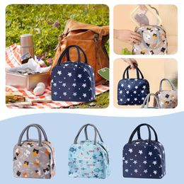 Dinnerware Sets Lunch Bag Insulated Box Women's Tote With Front Pocket Reusable Thermal Boxes For Women