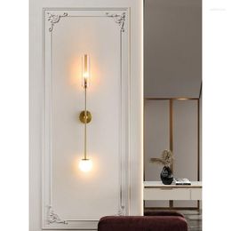 Wall Lamps Nordic Glass Lamp Black Bathroom Fixtures Outdoor Lighting Crystal Sconce Candle