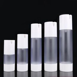 15/30/50/80/100ml Airless Pump Vacuum Scrub Bottle Toiletries Container Plastic Dispenser Travel Cosmetic Bottle F2905 Sucqk