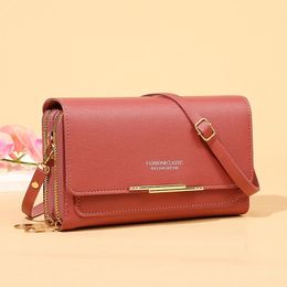 Women's Wallet Soft Leather Small Crossbody Bags for Women Multifunction Shoulder Messenger Bag Ladies Phone Bag Purse Handbag