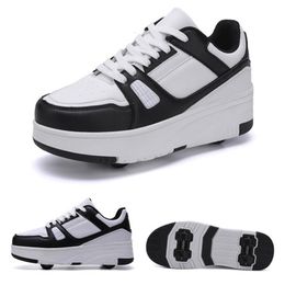 Sneakers MODX Children Fashion Casual Sports Toy Gift Games Boys 4 Wheels Sneakers Girls Boots Ultra Light Rollerskate 230705