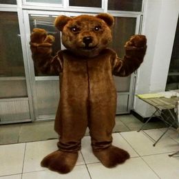 High-quality Real Pictures Brown bear Mascot Costume Mascot Cartoon Character Costume Adult Size 232H