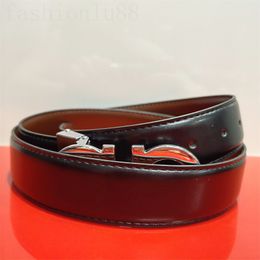 Solid black mens belt leather designer belts smooth popular nice gifts ceinture homme size optional plated silver metal buckle luxury belts charming PJ004 E23