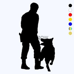 Car Stickers CK21301# Various Sizes DieCut Vinyl Decal K9 Police Dog Car Sticker Waterproof Auto Decors on Car Body Bumper Rear Window x0705